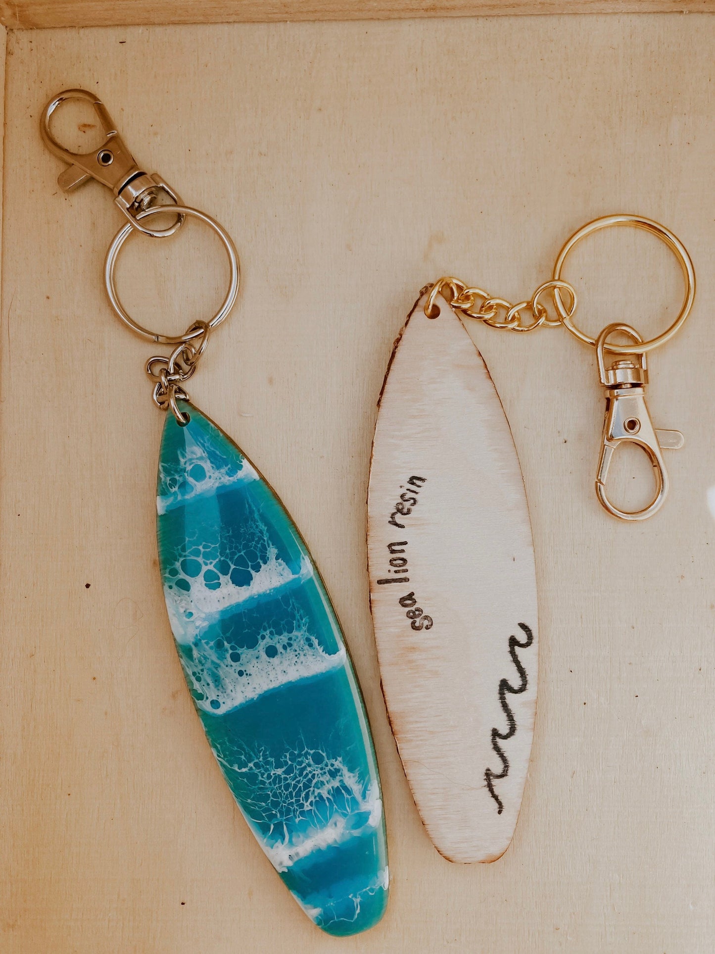 Surfboard Keychain