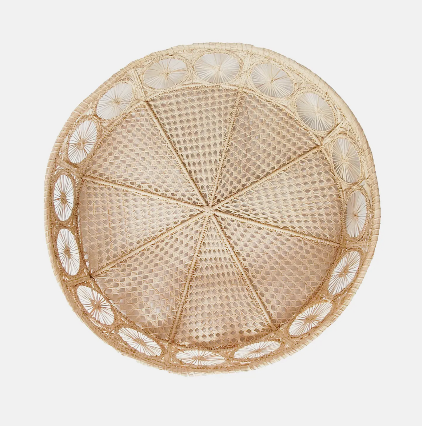 Circles Iraca Tray - Straw Raffia Tableware