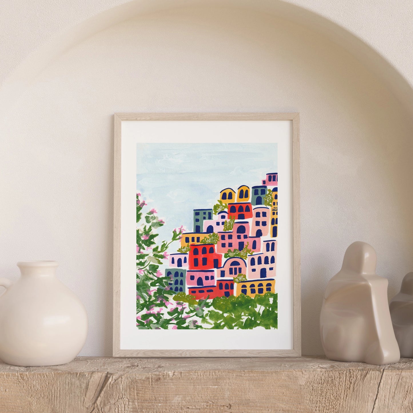 Positano Watercolor Print