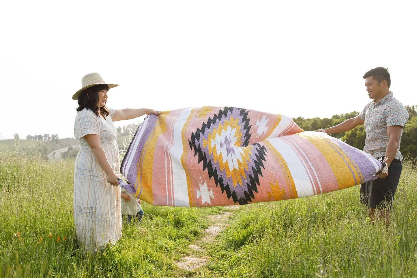 Pink Skies Beach Blanket